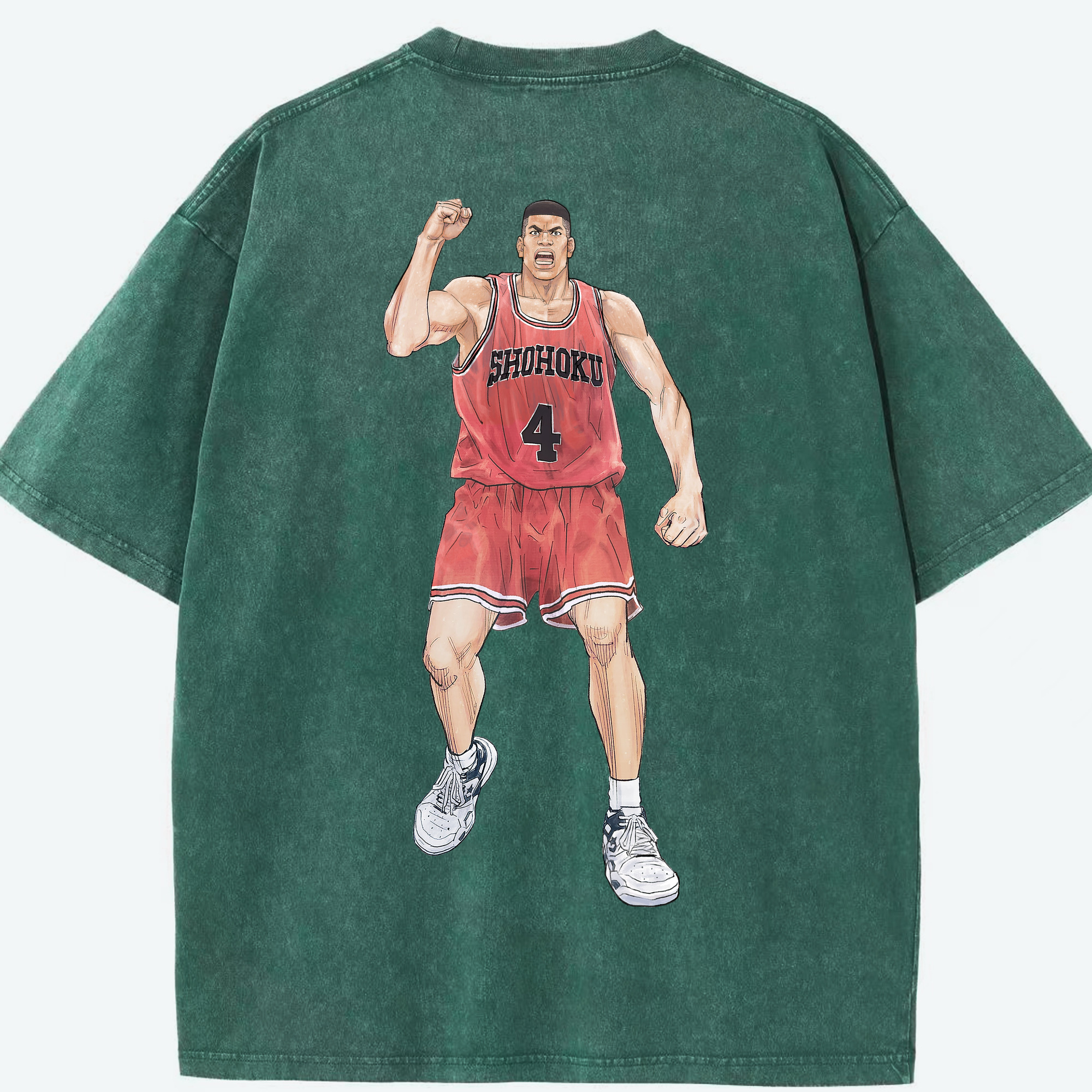 （画像用） SLAM DUNK／スラムダンク 綿100% ヴィンテージ風 半袖Tシャツ（背面プリント）